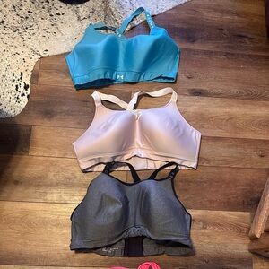 Under Armour Sports Bra Trio - Teal, Light Pink, Charcoal